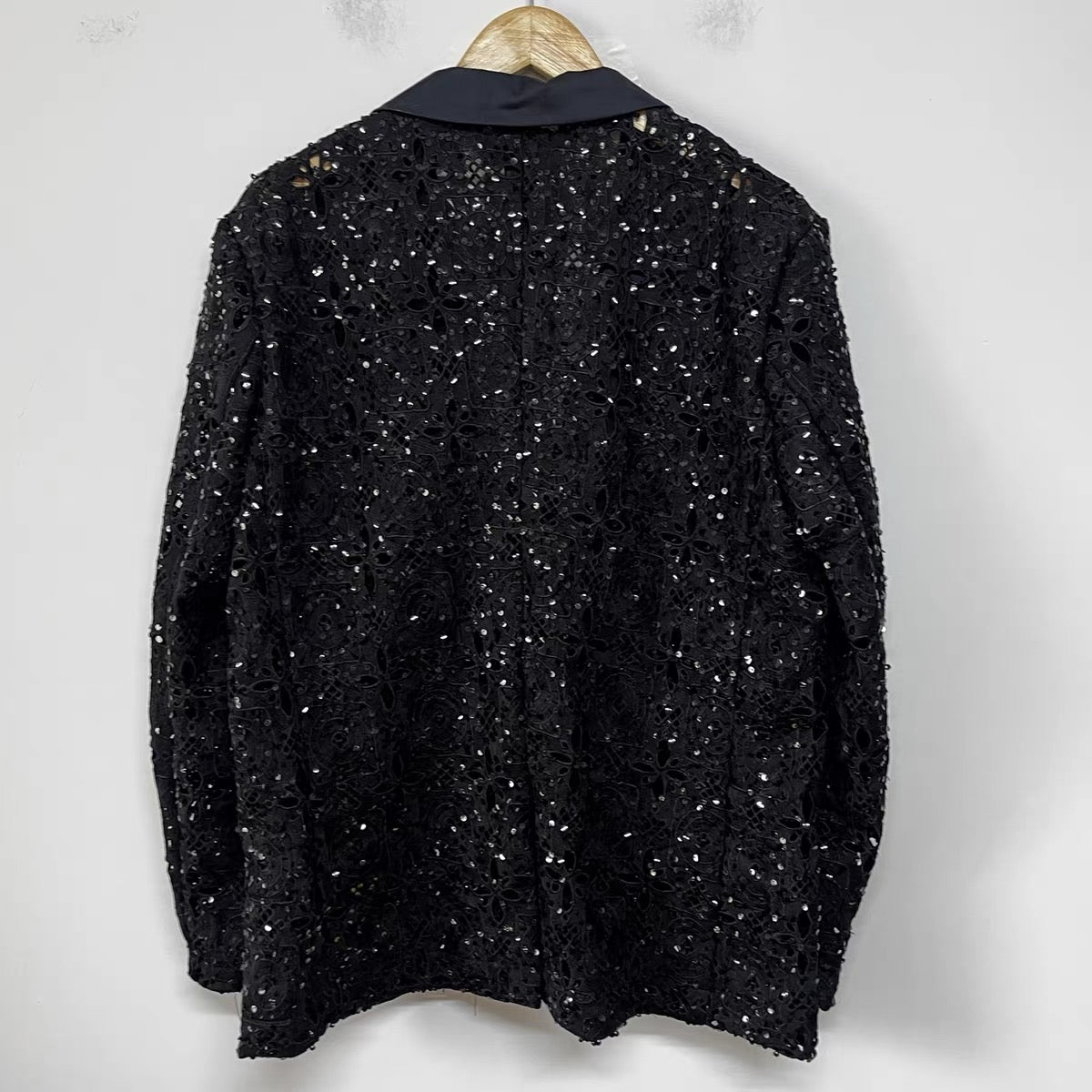Onyx Sequin Embroidered Blazer