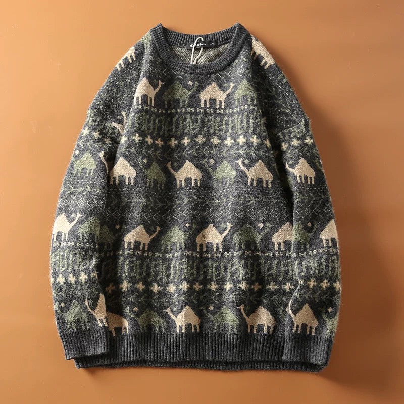 Animal Motif Knit Sweater