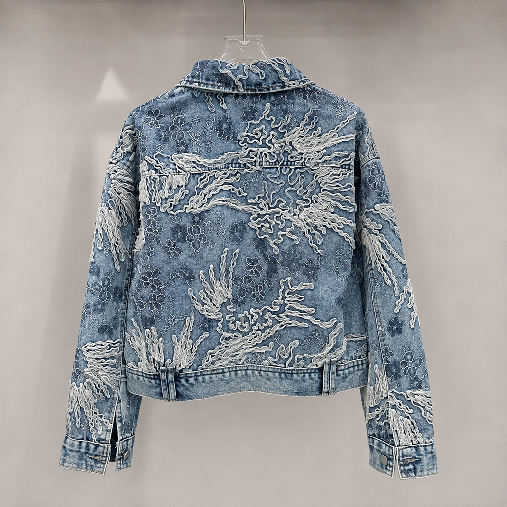 Frost Vine Reworked Denim Jacket