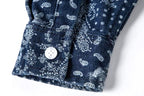 Indigo Paisley Patchwork Shirt