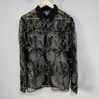 Aurelia Embroidered Mesh Shirt