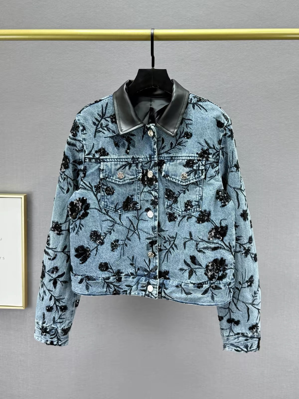 Noir Garden Denim Jacket