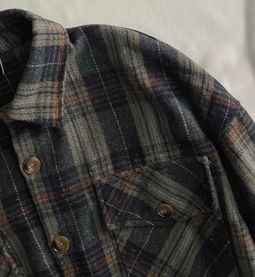 Oakridge Plaid Oversized Shirt Jacket