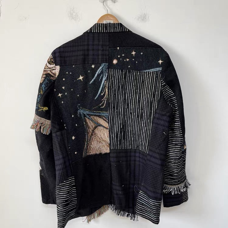 Nightfall Patchwork Blazer- One of a Kind