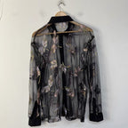 Celeste Sheer Embroidered Shirt