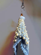 Pearl Cascade Reworked Denim Vest