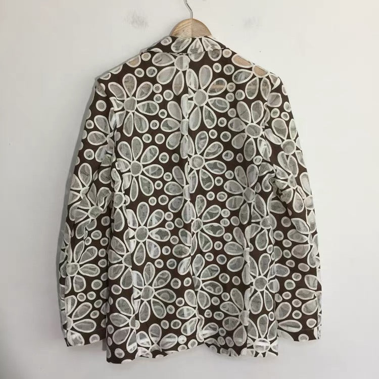 Maribel Floral Embroidered Blazer