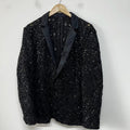 Onyx Sequin Embroidered Blazer