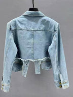 Western Fringe Denim Jacket