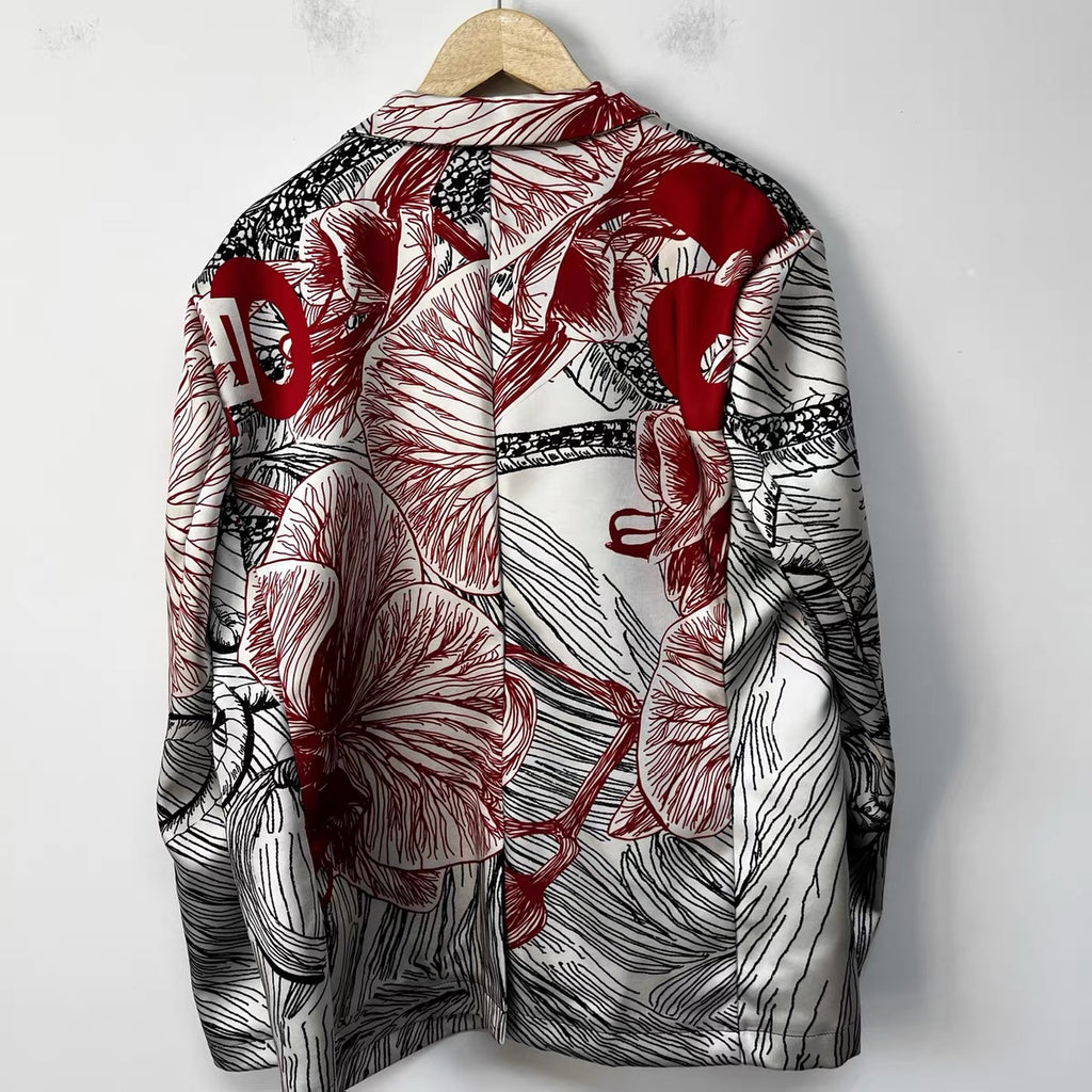 Ink Blossom Blazer