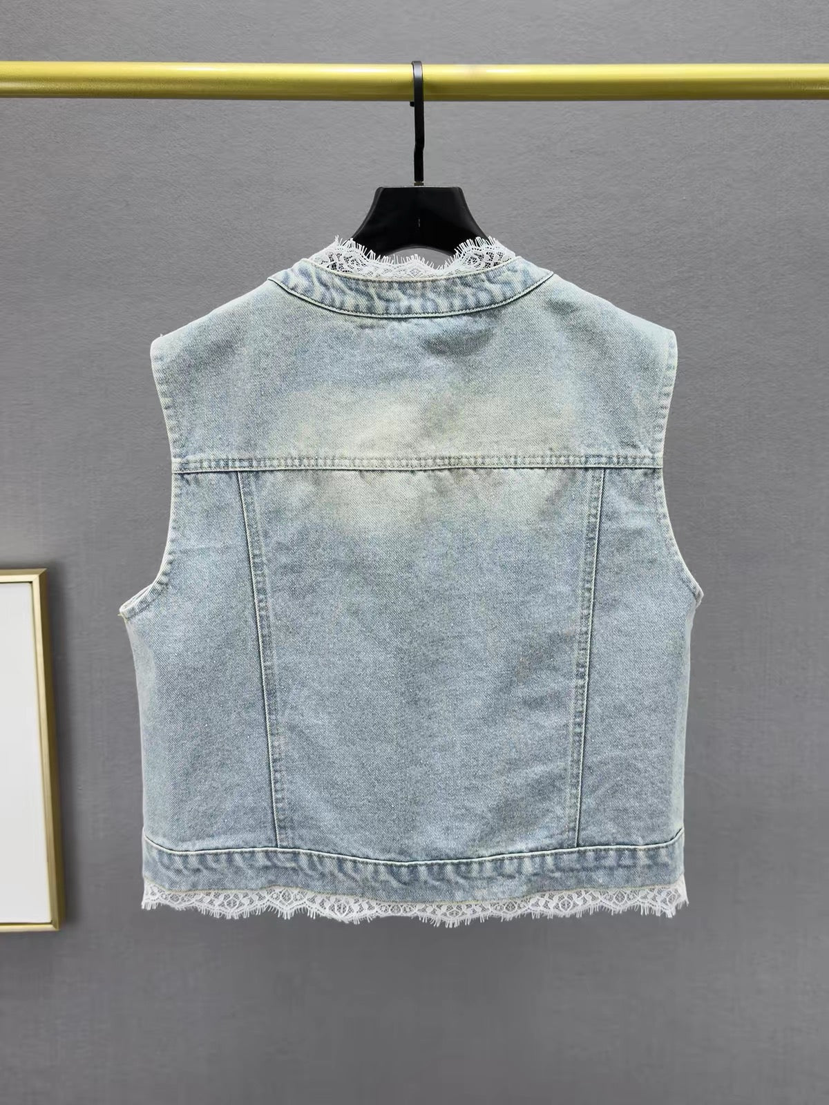 Lumi Floral Denim Vest