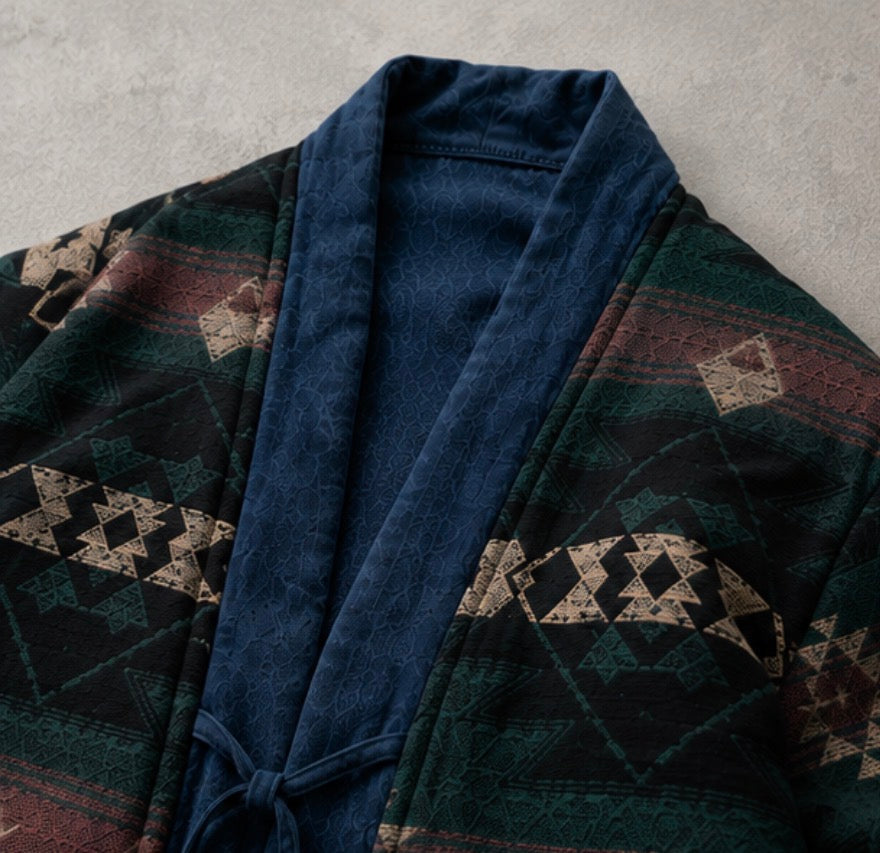 Reversible Padded Kimono Jacket