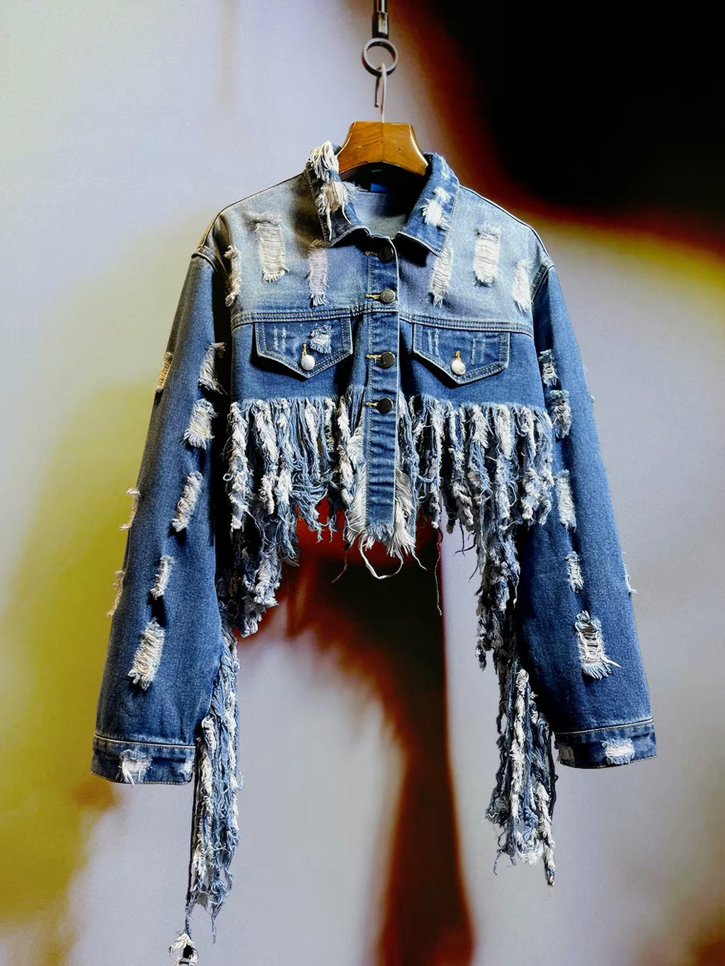 Wild Fringe Denim Jacket