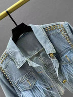 Western Fringe Denim Jacket