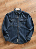 Vintage Pinstripe 100% Cotton Work Shirt