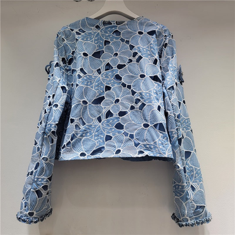 Camellia Reworked Lace Jacket