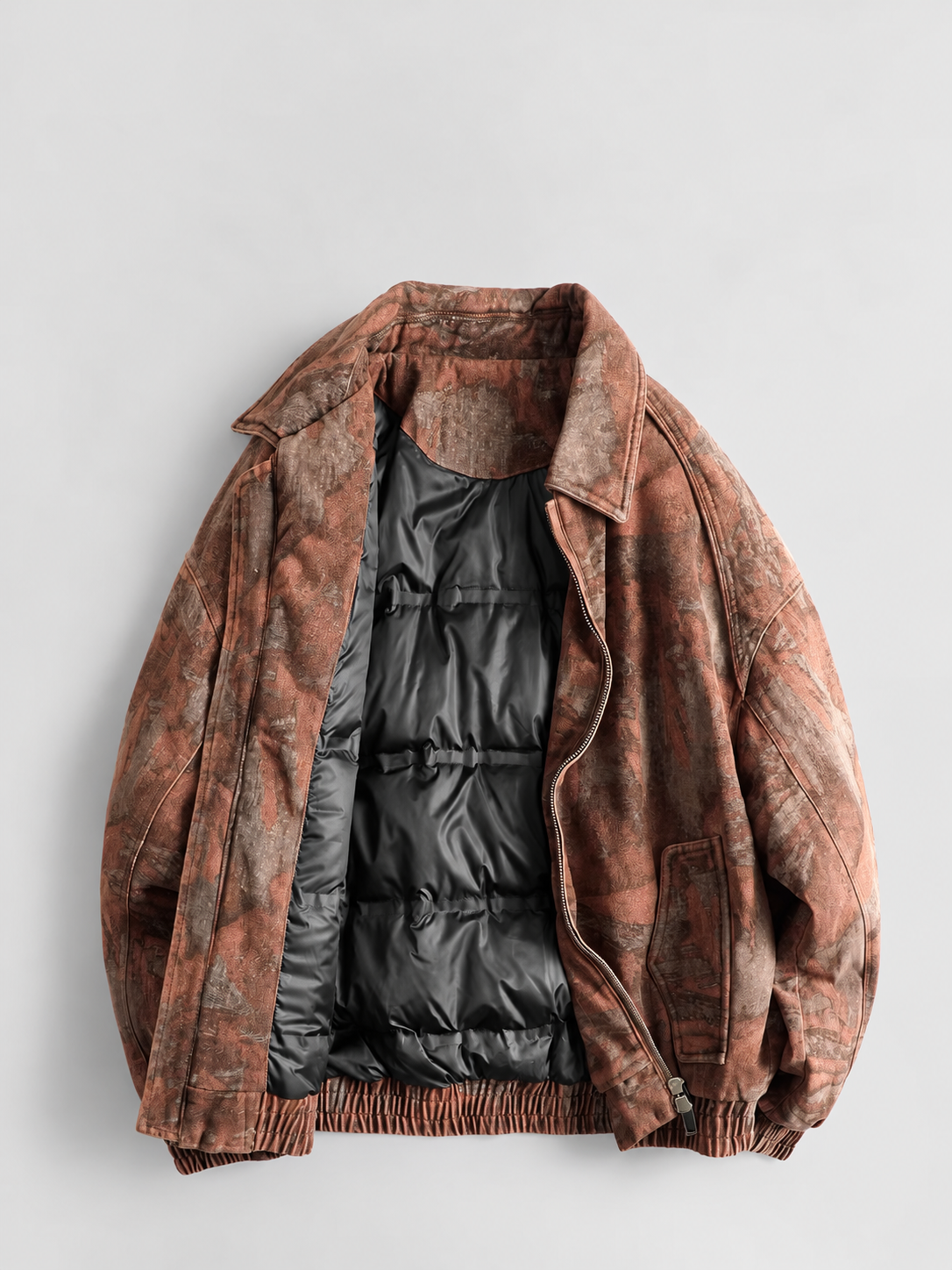 Riven Vintage-Wash Down Bomber Jacket