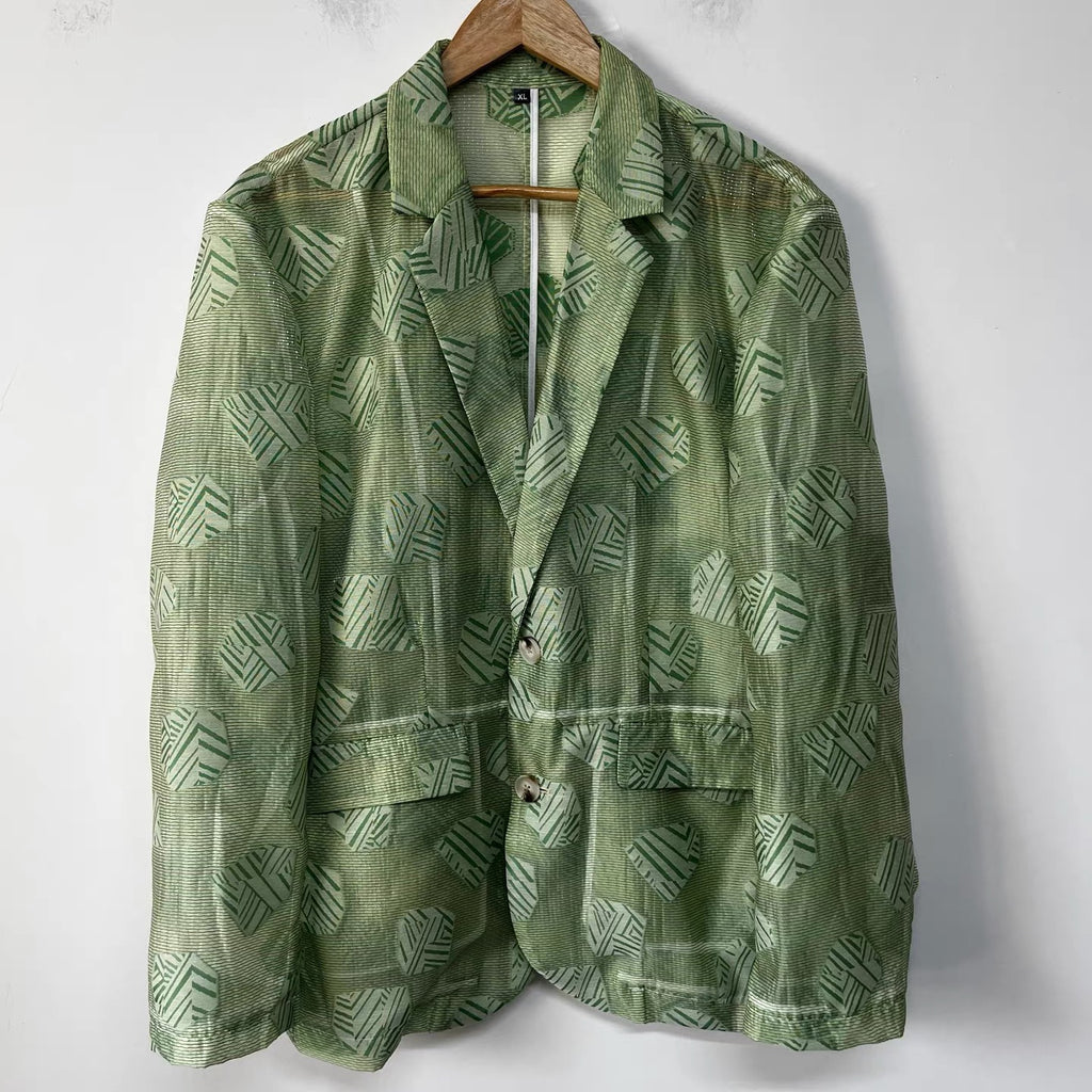 Sage Mosaic Blazer  - One-of-a-kind