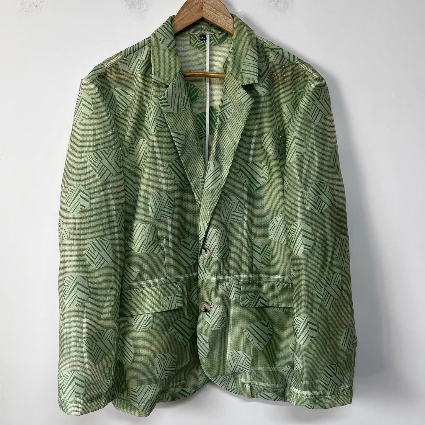 Sage Mosaic Blazer  - One-of-a-kind
