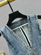 Rivet Reworked Denim Vest