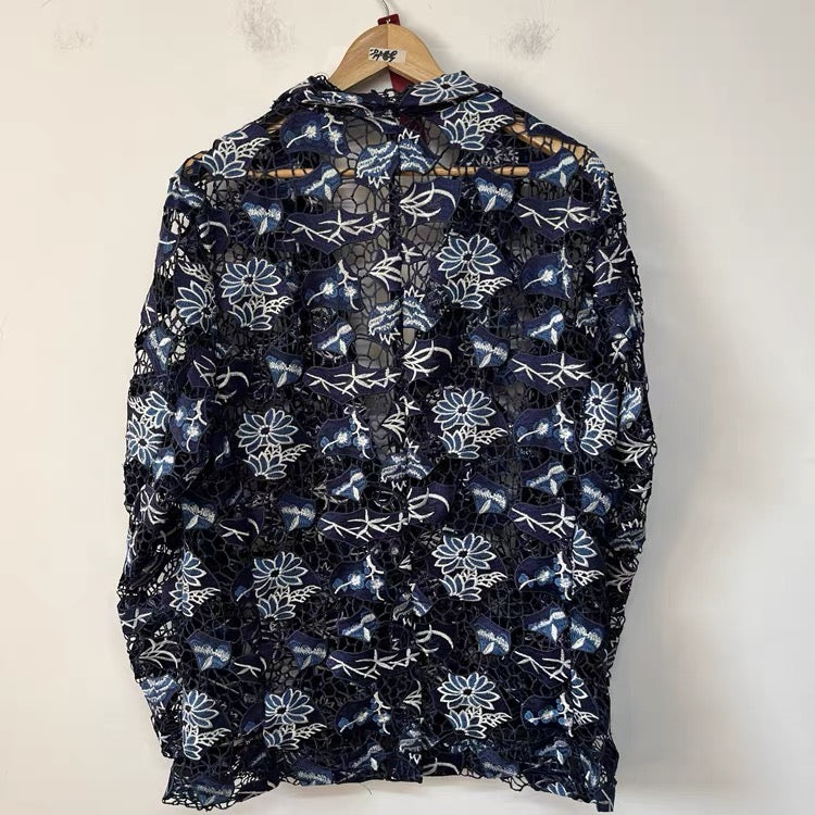 Floral Embroidered Lace Jacket