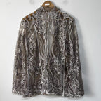 Vesper Embroidered Mesh Blazer