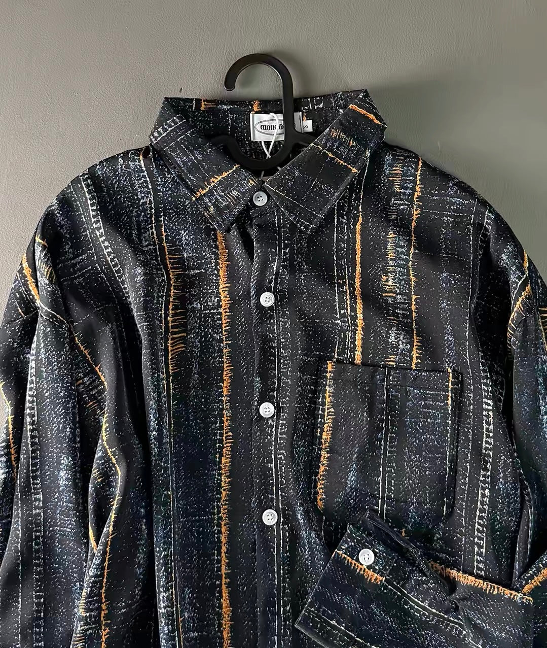 Onyx Textured Oversized Shirt Jacket