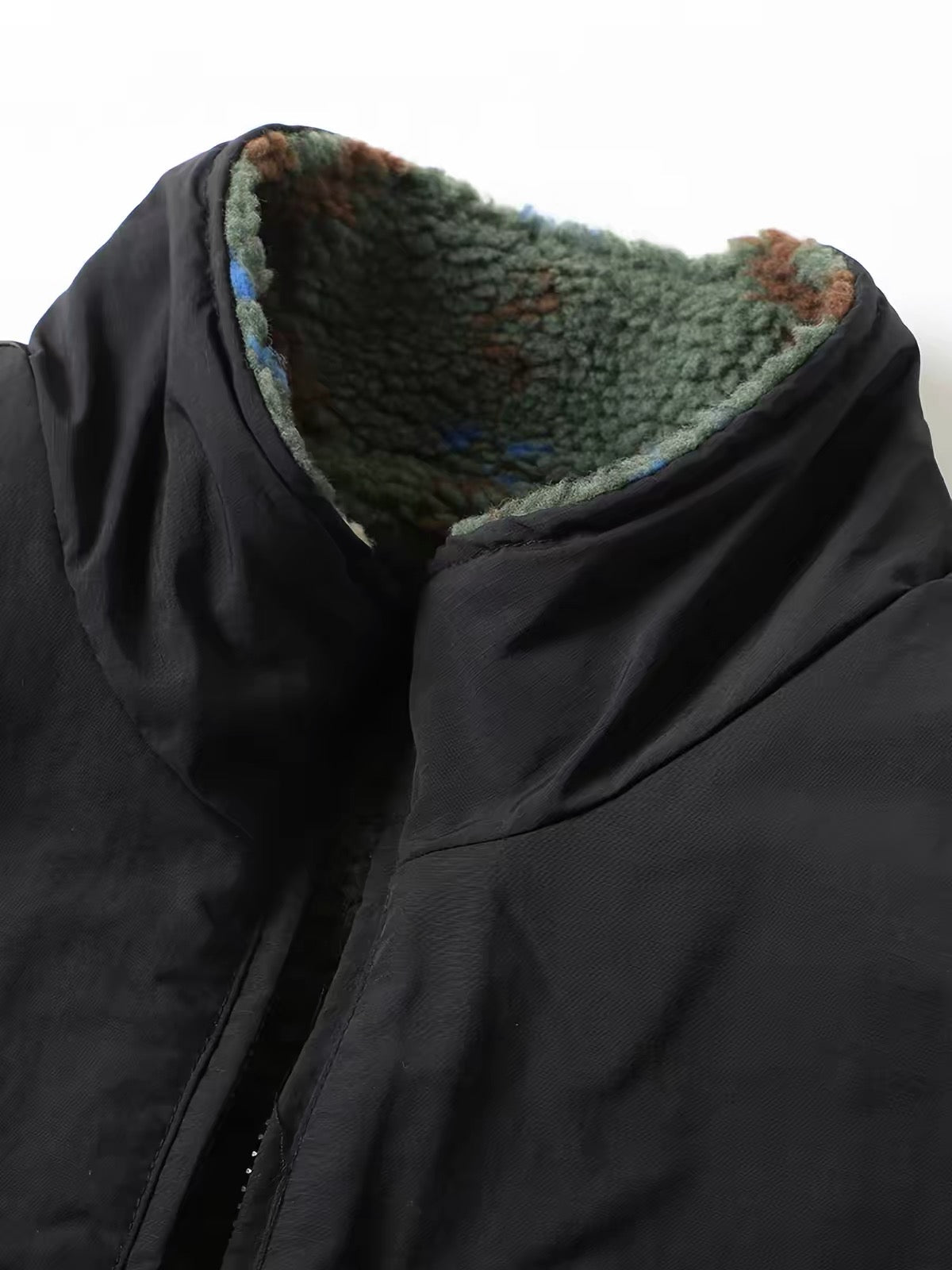 Reversible Sherpa Windbreaker Jacket