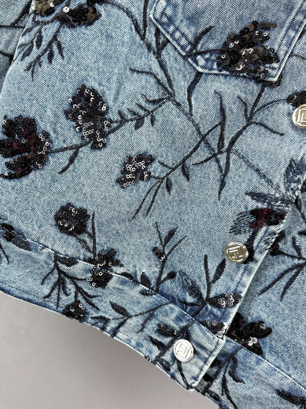 Noir Garden Denim Jacket