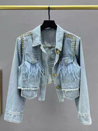 Western Fringe Denim Jacket
