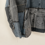 Upcycled Rift Patchwork Denim Hoodie