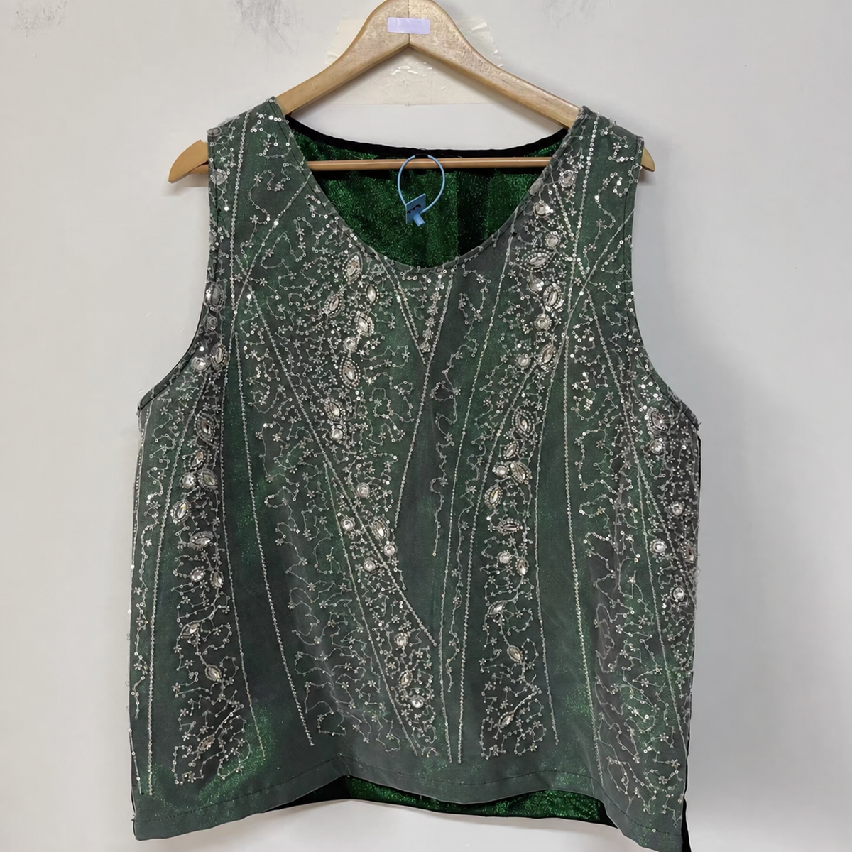 Emerald Sequin Tank Top