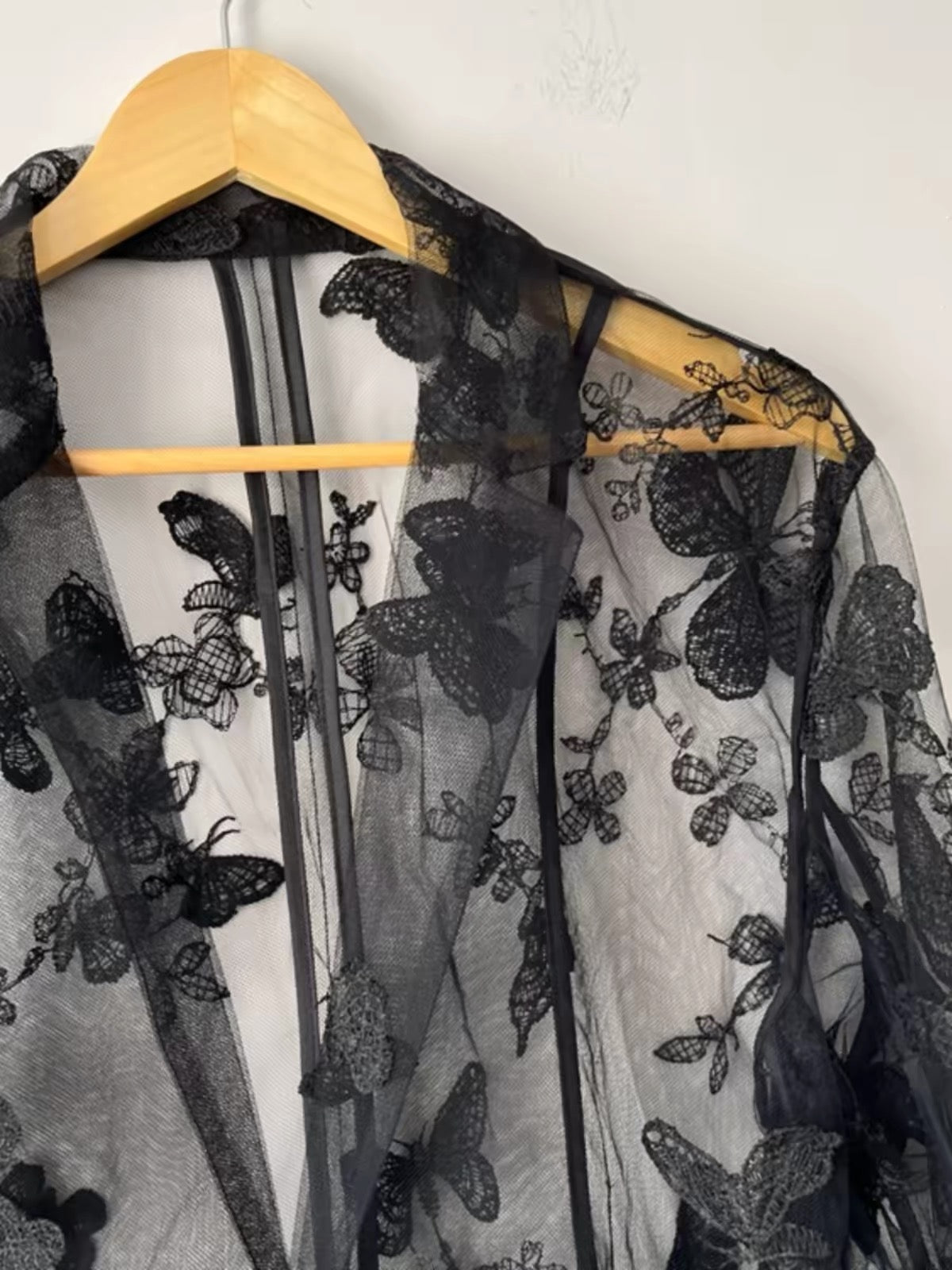 Luna Butterfly Sheer Blazer