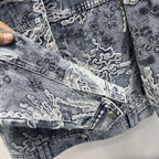 Bloom Lace Denim Jacket (E)