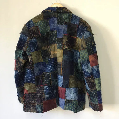 Artistic Quilted Patchwork Coat