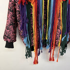 Handmade Crochet Fringe Bomber Jacket