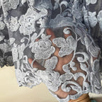 Liora Sheer Embroidered Blazer- One of a Kind