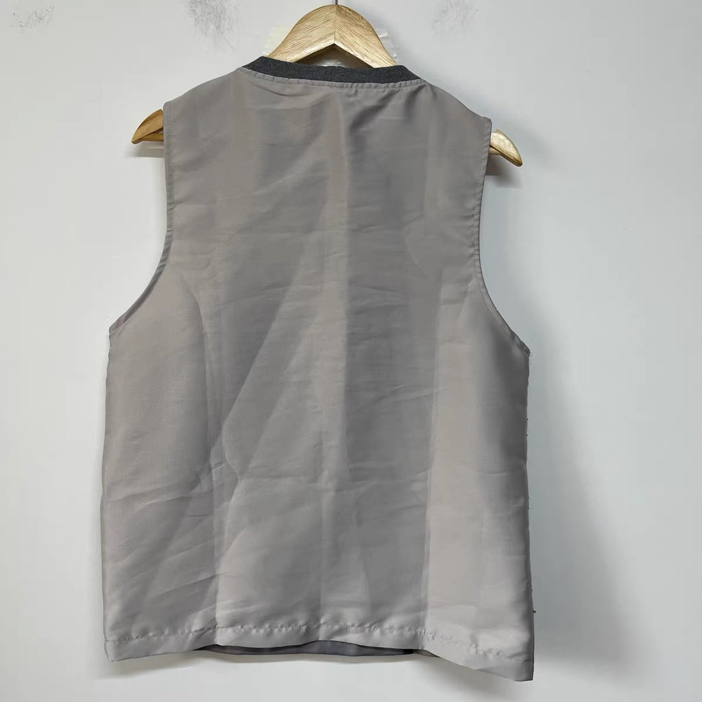 Silver Peacock Sequin Tank Top