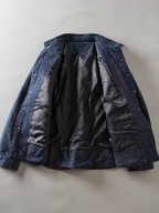 Pinstripe Retro Workwear Padded Jacket