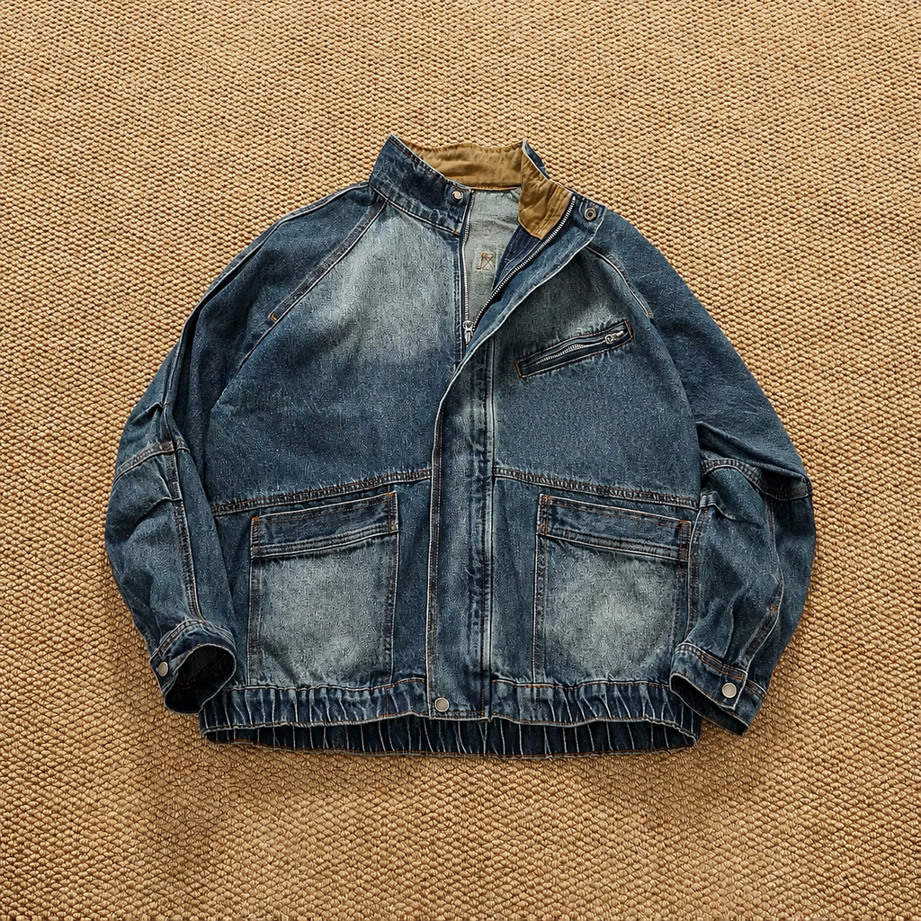 Mason Washed Denim Utility Jacket