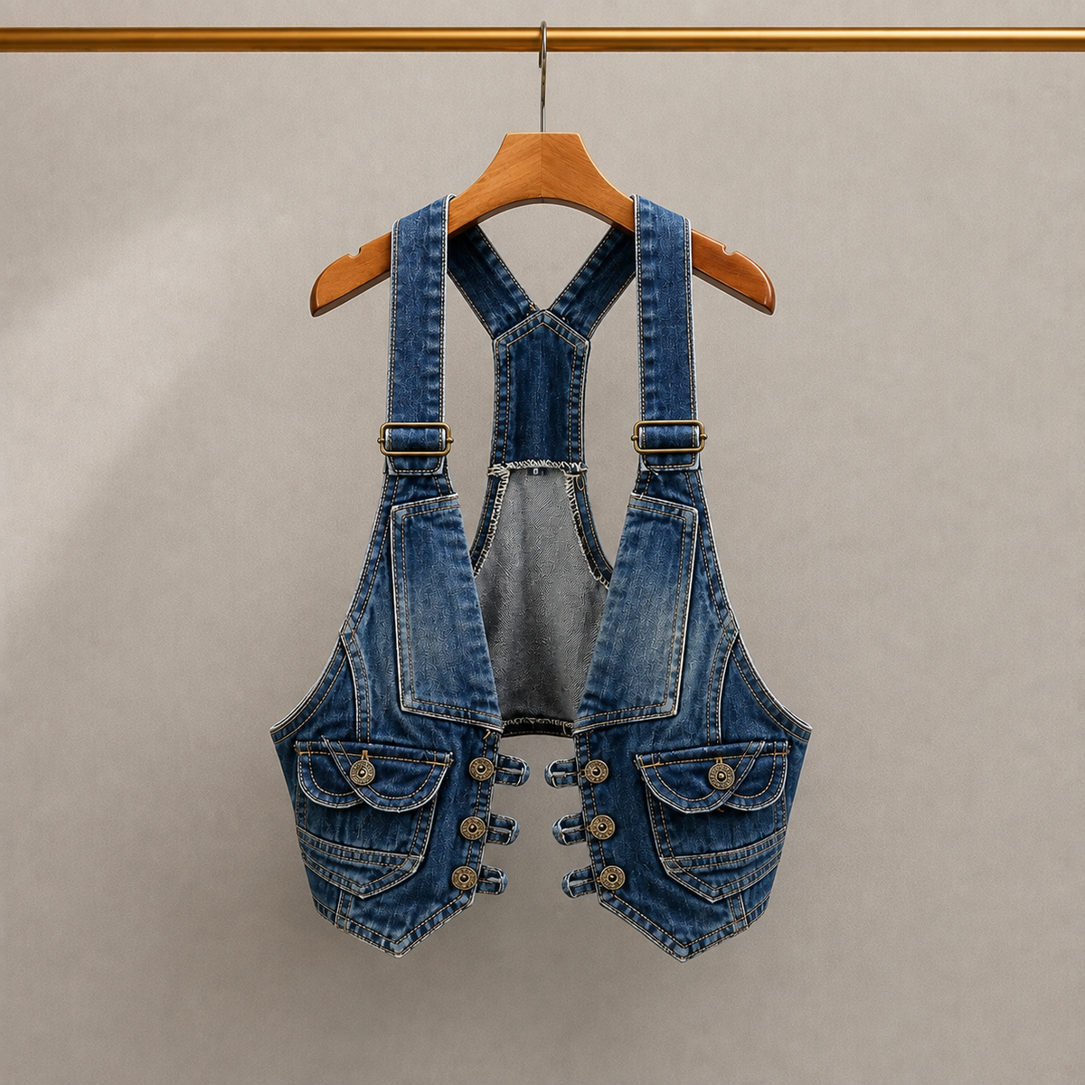 Rover Reworked Denim Vest