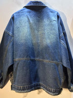 Midnight Lace Reworked Denim Jacket (E)
