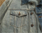 Asher Two-Tone Washed Denim Jacket