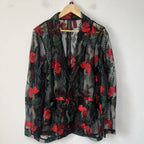 Scarlet Garden Organza Blazer