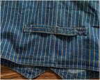 Railroad Stripe Denim Work Vest