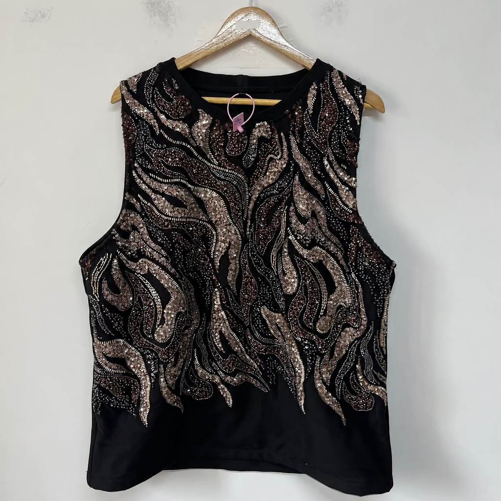 One-of-a-Kind Beaded Tank Top