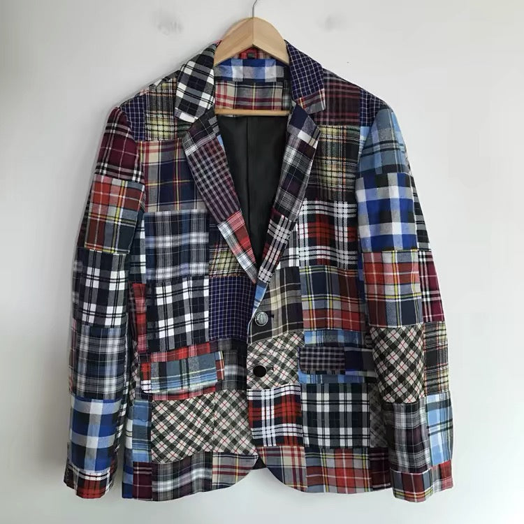 Harbor Patchwork Plaid Blazer