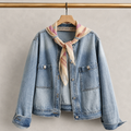 Marlow Denim Jacket with Scarf