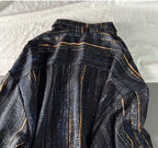 Onyx Textured Oversized Shirt Jacket
