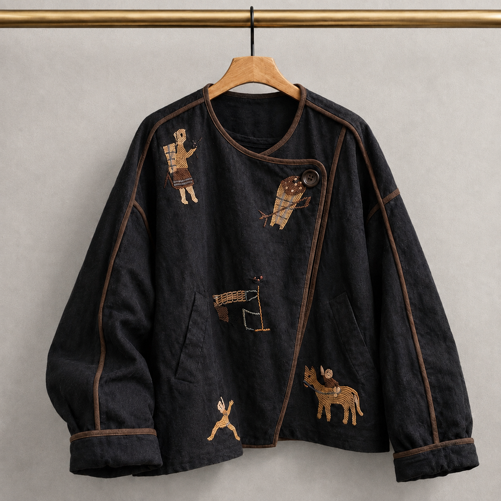 Folk Art Embroidery Shirt
